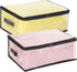 Fixwal 2pcs Clear Clothes Organizer Storage Bags, Foldable PVC Organizers with Zipper for Bedding Sets & Closet