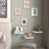 6X9 Inches Set 3 RYOFOBETTO Small Floating Shelf, Farmhouse Wall Shelves for Living Room, Bedroom, Picture Frames
