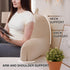 A Nice Night Reading Pillow Bed Wedge Standard Size Backrest with Arms Back Support for Sitting Up in Bed/Couch