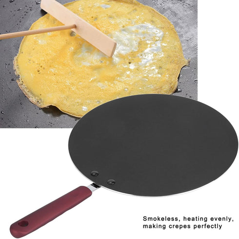 Portable Non-Stick Crepe Maker, Mini Frying Pan Pancake Griddle for Home Cooks, Crepe Lovers