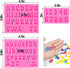 Palksky 3 Pieces Letter Molds - Silicone Fondant for Chocolate Covered Strawberries, Cake Decorating, Candy Tray
