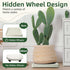 2PCS 11 inches REDHUGO Square Plant Caddy with Hidden Wheels, Heavy Duty Rolling Plant Stand Caddy with Wheels, Pot