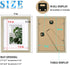 Egofine 8x10 Picture Frames 4PCS, Solid Wood Display for 4x6 and 5x7 Photos, Distressed Wood Grain