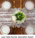 ShinyBeauty 30x120 Inch White Lace Table Runner - Rustic Boho Party Table Linen for Wedding and Special Events
