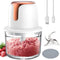 Sunfuny Mini Cordless Food Processor, Wireless 5-Cup Glass Bowl Chopper, 6000mAh Battery USB-C Rechargeable Vegetable