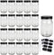QAPPDA Mason Jars, Glass Jars with Lids, 12 oz, Canning Jars for Kitchen Storage, Set of 20