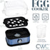 COOK WITH COLOR: 210 Watt Egg Cooker - 6 Egg Capacity with Rapid Cook Time, Auto Shut Off, and Measuring Cup.