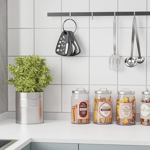 Kitchen Unique Gadgets Set, 6 Pieces Space Saving Tools, Cheese Grater, Bottle Opener, Peeler, Pizza Cutter, Herb