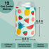 BLUE PANDA Neoprene Can Cooler Sleeves - 12-Pack Summer Gift for Teacher, 4 Tropical Designs, Fits 12 Oz