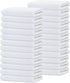 60 Pack Set (12x12 inches) Commercial GOLD TEXTILES Economy White Washcloths - Cotton Blend Grade Cleaning Rags, Quick