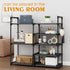 CSXGBAB Closet 5 30 lbs Black Tubes Shoe Rack, Boot Rack, Tier Oxford Fabric Shelf, Easy Assembly, Sturdy and Durable