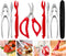 Crab Crackers and Tools Set, Stainless Steel Crab Leg Crackers and Picks Knife for Shellfish, Seafood Utensils