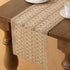 MLMW 36 inches Boho Table Runner Small Coffee Table Runner Rustic Burlap Macrame Jute Table Runner Dresser Runners