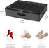 Onlyeasy Sturdy Under Bed Shoe Storage Organizer, Set of 2 for 12 to 24 Pairs with Clear Window