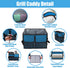 Amerbro 600D Large Grill Caddy with Paper Towel Holder - BBQ Caddy Organizer for Utensil, Condiment - Easy Carry Picnic