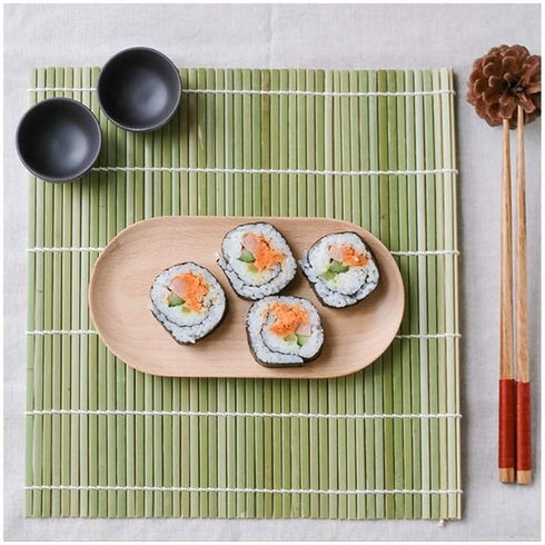 JapanBargain 3664 Sushi Making Kit - Bamboo Roller Rolling Mat and Rice Paddle Scoop Set