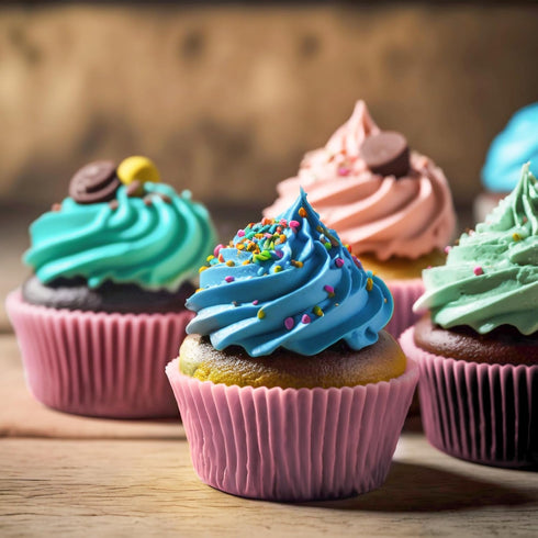 Baking Cups, 100 Pieces Pink Paper Cupcake Liners, Nonstick Muffin Molds for Parties
