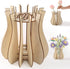 Yeconire Wooden Vase for Lego Flowers, Vase Building Set for Roses, Wood Puzzle