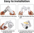 NEZUIBAN Cheese Grater with Handle, Rotary Cheese Grater,Vegetable, Chocolate, Hard Cheese & Nut Grater,White