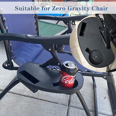 Set 2, Zero Gravity Chair Cup Holder of Durable Zero Gravity Chair Tray, Zero Gravity Lounge Beach Recliner Chair
