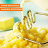 Zulay Kitchen Stainless Steel Potato Masher Heavy-Duty, Non-Scratch, Dishwasher-Safe Masher with Food-Grade Silicone