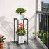 FVFVAHO 2 28 Tier Tall Metal Plant Stand Indoor Outdoor, Square Modern Flower Pot Rack for Indoor Living Room, Corner