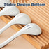 Set of 4 Asian Ceramic Soup Spoons, Long Handle for Ramen, Dumplings, Pho, Miso, Dishwasher Safe