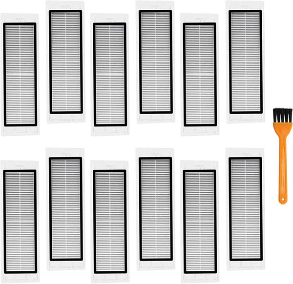 12 Pack Filters Replacements for Roborock S6 MaxV, S6, S5, E5, fit for Xiaomi Mijia Robot Vacuums