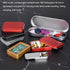 uxcell Metal Tin Box, 2pcs 6.89" x 1.5" x 0.79" Empty Tinplate Containers with Hinged Lids, Black for Home Organizer