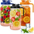 Veri Beond 64oz Mason Jar Pitcher - Airtight & Leakproof Glass Pitchers with Handle
