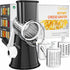 Cambom Rotary Cheese Grater Hand Crank Cheese Shredder for Fresh Cheese, Vegetable,