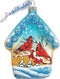 Cardinal House Glass Ornament - Keepsake Glass Wildlife Decor - 739421 by G.DeBrekht