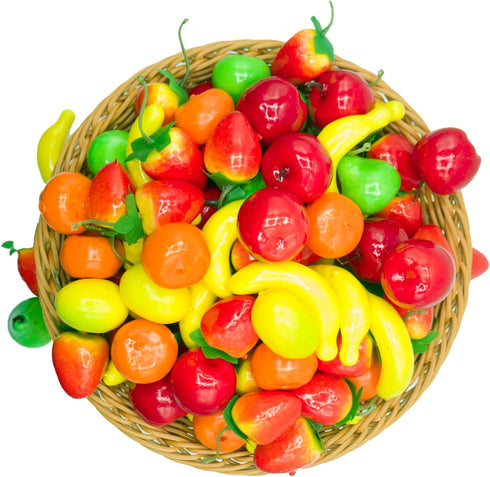 Pack, (6 6Pcs) Featuman Mini Artificial Fruits Tiny Fake Fruit for Party Decoration, Vase Fillers, Photography Props