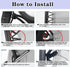 19 Inch Zero Gravity Chair Replacement Fabric with Bungee Cord Kit, Wide Repair Cloth with Replacement Cord for Anti