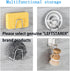 LEFTSTARER 4 Pack Sink Sponge Holder for Kitchen, Premium SUS304 Stainless Steel Rustproof Waterproof Adhesive