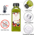 36pcs 12oz SUPERLELE Plastic Juice Bottles with Caps, Reusable Juicing Bottles, Clear Drink Containers with Lids