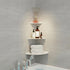 YUjieSTC 3.0mm (6 inch Corner Floating Shelf, Aluminum Alloy Corner Shelves Wall Mounted Corner Shelf White)