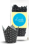 Tulip Baking Cupcake Liners, 100 Count, Black Polka Cupcake and Muffin Wrappers