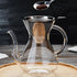 Unbreakable 8-Cup Pour Over Coffee Maker with Double Stainless Filter, Heat-Resistant Borosilicate Glass