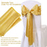 5 Pack Satin Table Runners 12 x 108 inches Long Silk and Smooth Fabric Gold Table Runner for Party, Wedding, Banquet,