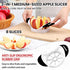 SCHVUBENR 3.5 Inch Apple Slicer - Professional Stainless Steel Apple Cutter with 8 Sharp Blades (Black)