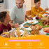 Homienly Plastic Dipping Plates - Set of 8, 4 inch Wheat Straw Mini Appetizer Bowls for BBQ