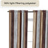 Ombre Panel Light Filtering Semi-Sheer Window Curtain - 84 Inch Length, 50 Inch Width - Chocolate Light Filtering Soft