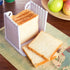 Adjustable Toast Slicer/ Cutting Guide for Homemade Bread, Plastic Bread Slicer Loaf for Slicing Bread Foldable Kitchen Baking Tools (White) by ORIONE