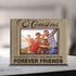 BELLA BUSTA Cousins-Forever Friend Picture Frame - Engraved Leather Gift for Best Cousin Birthday-Christmas