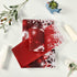 Set 3, 1 ALAZA Christmas Bathroom Towels Decorative Red of Bath Hand Washcloth White Snowflake Soft Luxury Kitchen Spa