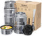 Bidakid Insulated Food Jar Set 25.4oz & 17oz Stainless Steel Containers with Folding