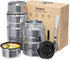 Bidakid Insulated Food Jar Set 25.4oz & 17oz Stainless Steel Containers with Folding