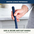 GreenPan Blue Silicone Solid Turner Spatula, Flexible Nonstick Cooking Utensil with Rigid Steel Core