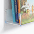 16.5-Inch 2-Pack, NIUBEE Acrylic Floating Bookshelves, Clear Modern Wall Shelves for Child/Toddler Invisible Ledge Book